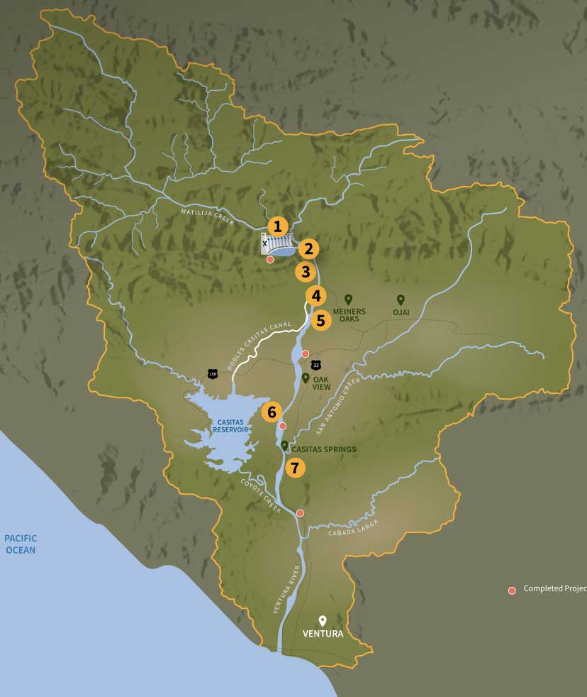 Matilija Restoration Project Mobile friendly map