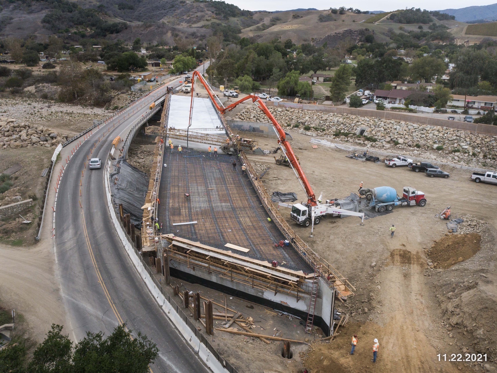 Construction on the Bridge Replacement Project